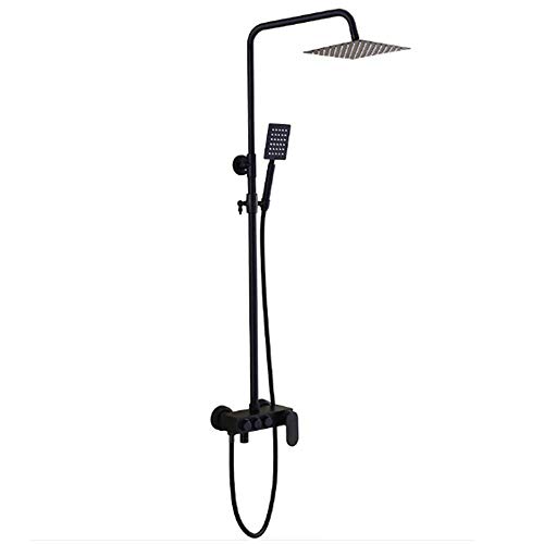 Système de douche de luxe haute pression avec robinet mitigeur de baignoire chic