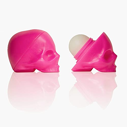 Rebels Refinery 1-Piece Capital Vices Skull-Shaped Lip Balm - Mint Flavor, Pink
