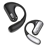 Open Ear Headphones - Wireless Earbuds, 5.3 Bluetooth Earphones for Running, Ergonomic Ear Hook Sport Open Ear Buds, Air Conduction Over Ear Headphones, HIFI Sound Earbuds with 4 Mics Clear Calls