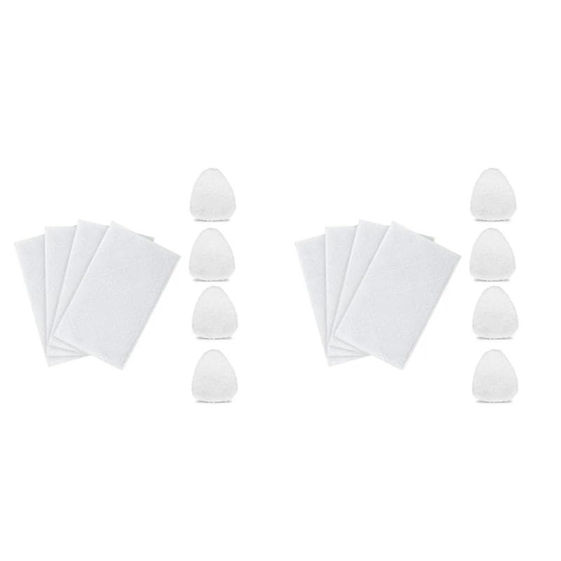 2 Juegos de Almohadillas de Repuesto for trapeador Mop Pad S3101 S7326 7688ANB 7688ANW Almohadilla de trapeador for Limpieza de Pisos