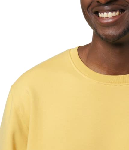 Sweat jaune en coton bio unisexe uni classique taille XS - 2