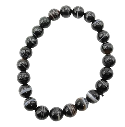Gemstone Gallery A1 Grade Black Hakik Bracelet Akik Stone Bracelet Black Agate Bracelet Premium Sulemani Hakik Stone Bracelet Original Certified Solemani Bracelet Kala Hakik सुलेमानी हकीक ब्रासलेट