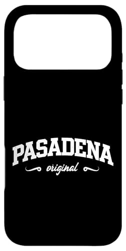 Pasadena �I���W�i�� ���B���e�[�W �J���b�W�X�^�C�� �X�N���v�g �X�}�z�P�[�X iPhone 17 Pro Max �p