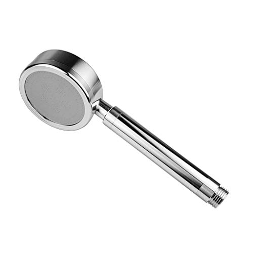 Shower Head, Handheld High Pressure Water Saving Built-in Filter Beads Universal Bathroom Showerhead, Yellow (Color : Silver)