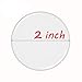 2 inch Round Clear Epoxy Stickers 60 Pcs for Bottle Cap Pendants or DIY Crafts Adhesive Seal Stickers 