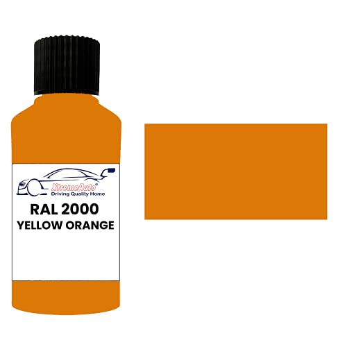 Xtremeauto RAL 2000 Yellow orange GLOSS TOUCH UP PAINT BRUSH REPAIR SCRATCH UPVC PVC METAL WOOD