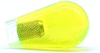 Arcity Arcade Joystick Bat Oval Top Handle Knob American Type Replacement Crystal Yellow for Zippy SANWA SEIMITSU Arcade1up Fight Stick Machine Console Cabinet New
