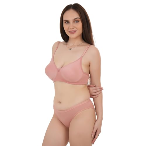 Image of Unitrust Premium Lingerie Set with Full Coverage Non-Padded Bra and Hipster Panty Set
