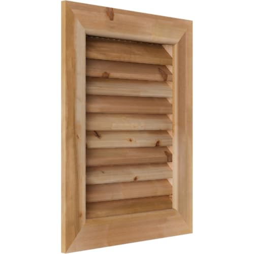 Ekena Millwork GVWVE30X3601SFUWR Vertical Gable Vent, 30"W x 36"H (35"W x 41"H Frame Size), Unfinished by Ekena Millwork - Image 2