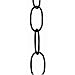 Kichler 4927RNX 36-Inch Solid Brass Outdoor Lighting Chain, Rubbed Onyx