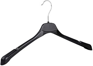 The Hanger Store 8 Mens plastic coat hangers with broad ends & notches-Choose Quantity & Hanger size