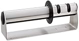 Elegante acero inoxidable Zwilling J.A. Henckels ZWILLING TWINSHARP Duo Afilador de cuchillos de mano de acero inoxidable, 9.5 pulgadas, DAA