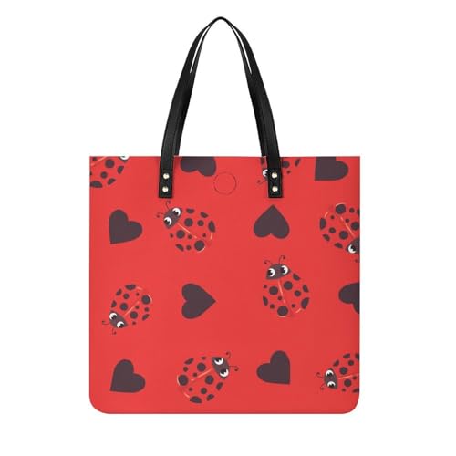 Sac à main shopper Coccinelles pour femmes grand tote bag de voyage 39x39cm