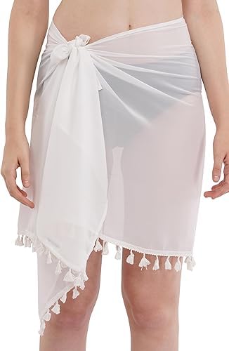 Set of 2 pieces Sarong Wraps For Women Beach Cover Up Skirt Swimsuit Wrap Coverups