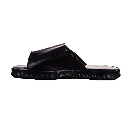 Chinelo de Quarto Masculino em Couro Sleeper 53 Preto 42