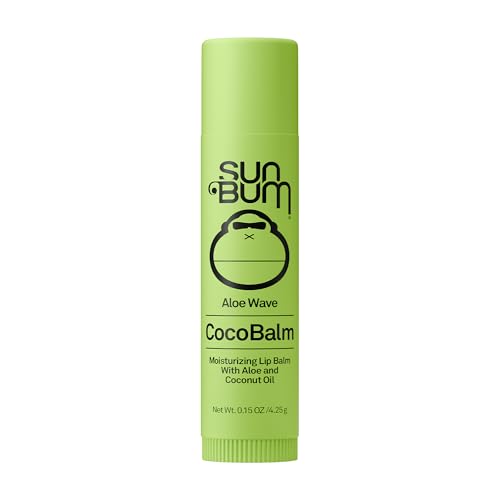 Sun Bum Cocobalm Aloe Wave - Hydrating Lip Balm With Coconut Oil and Aloe Vera - 0.15 oz Stick