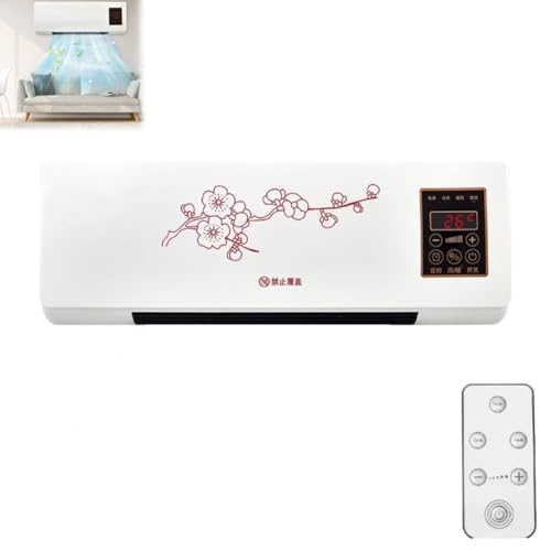 Mini ventilador de pared de 1800W con calefacción y refrigeración para casa
