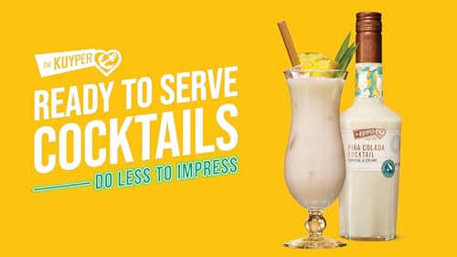 De Kuyper Pina Colada Ready-To-Drink Getränke-Mix für 4 servierfertige Cocktails 14.5% Vol. (0.5L)