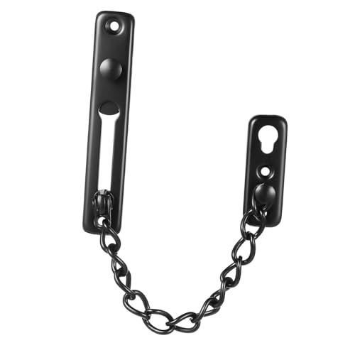 SEWACC Cadena de Seguridad para Puerta Interior Acero Inoxidable Cerradura con Pestillo Resistente Incluye Tornillos para Fácil Instalación Protección para Uso Versátil Hogares y Hoteles