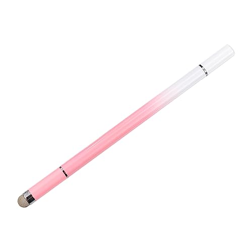 MECCANIXITY Ballpoint Pen with Stylus Tip 3 in 1 Ink Pen & Fine Point Disc & Fiber Tips Magnetic Stylus Pens for All Capacitive Touch Screens Universal, Pink