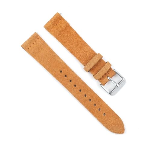 Bracelet de montre en cuir véritable 20 mm décontracté et simple