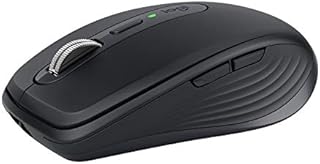 Logitech MX Anywhere 3 Compact Performance Mouse  Wireless, Magnetic Scrolling, Ergonomic, 4000DPI Sensor, Custom Buttons, USB-C, Bluetooth, Apple Mac, iPad, Windows PC, Linux, Chrome - GRAPHITE
