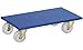 Produktbild fetra® Möbelroller 2352-600 x 350 kg, bis 500 kg, blau, 2er Pack; Packungsinhalt: 2 Stück