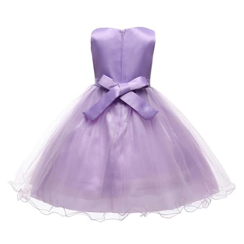 Girls Formal Dresses Sparkly Sleeveless Tulle Ball Gown for Stage Performances Flowy Princess Dress with Ruffled Hem3