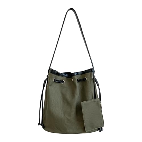 Sac seau multifonction en toile à grande capacité et cordon de serrage
