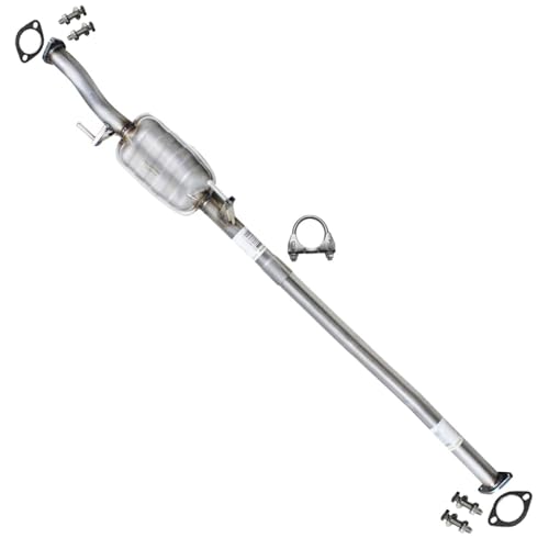 Exhaust Muffler Assembly Compatible with Kia Sportage 2008-2010 2.0L | Stainless Steel | Northeastern Exhaust | Includes Gaskets, Clamp and Bolt Kit | Direct-Fit Replacement