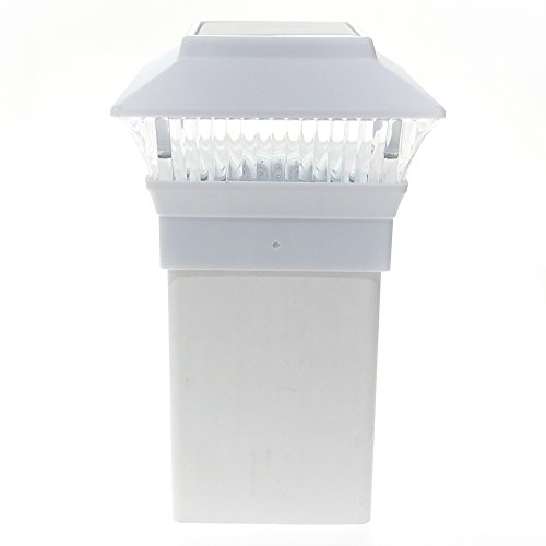 12 Pack 4x4 Outdoor Garden Solar LED White Post Cap Fence Pathway Landscape Square Light Lights Bundle Deal