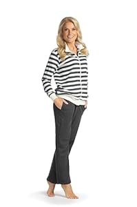 Consult-Tex Damen Pyjama Freizeitanzug Hausanzug Homewear Suit Jogginganzug Pyjama Baumwolle Reißverschluß DW770A Gr: 40-42