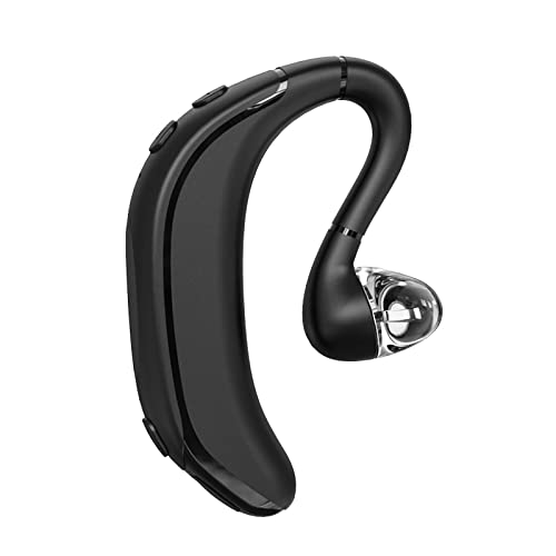 Bluetooth Headset-V5.1 Wireless Earpiece Built-in Mic Noise Cancelling, 360° Left and Right Ears in Ear Single Earhook Earbuds,20Hrs HD Talktime One Ear Piece Headset for Phone Android Samsung Laptop-image-45