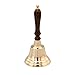 Brass Handbell Bell for Dinner School Teacher 8.25"
