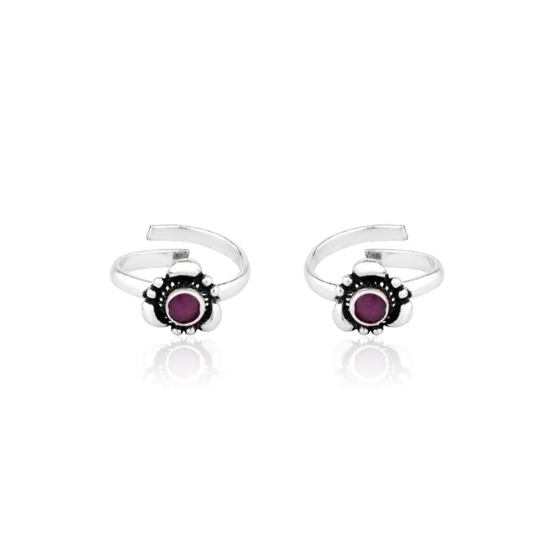 925 Silver Ornate Toe Ring - Bold & Glamorous | Gift for Every Occassion | With Certificate of Authenticity and 925 Stamp | 6 Month Warranty-image-8