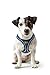 HUNTER Hundegeschirr HILO COMFORT, Farbe: blau, Easy Step-In Geschirr für kleine bis mittlere Hunde, mit Netzmaterial, reflektierende Elemente, angenehm leicht, modernes Design Größe: XS-S