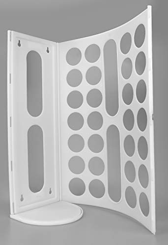Lunies 2 Pack Wall Mount Bag Dispenser Large Capacity Plastic Bag Vinyl Holder - Multiple Large Holes for Easy Access Bags Great for Shopping Bags/Grocery Bags/Vinyl Storage White - Thumbnail 3