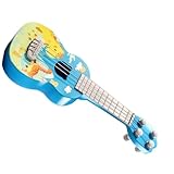 Ukelele infantil de estilo de dibujos animados ligero con cuerda fácil de tocar, ideal para actividades musicales en interiores y exteriores