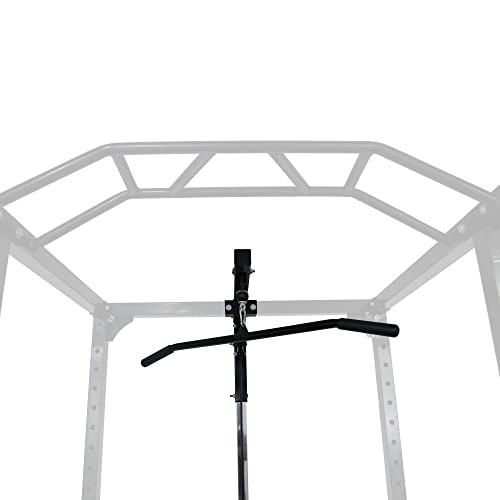 Balancefrom Multi-Function Adjustable Power Cage With J-Hooks, Safety Straps And Optional Lat Pulldown Attachment And Cable Crossover, Lat Pulldown Only,Black #TOP5