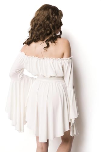 Vestido pirata holgado con blusa larga blanca que soluciona tu disfraz medieval 4