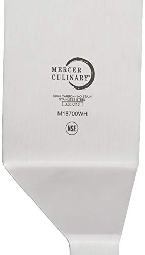 Image of Mercer Culinary Millennia Turner Handle, 8 Inch x 3 Inch Blade, White Handle