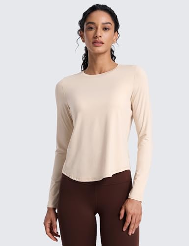 Image of CRZ YOGA Lightweight Crewneck Long Sleeve Top