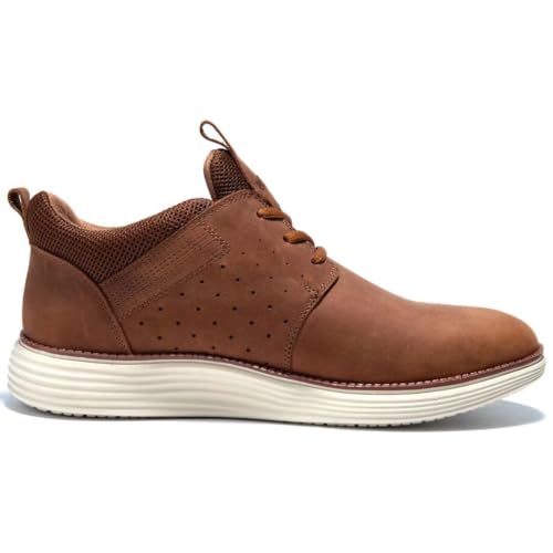 Image of Arkbird Casual Sneakers, Breathable Lace-Up Leather Walking Shoes Comfortable Fashion Sneakers for Men Daily Work