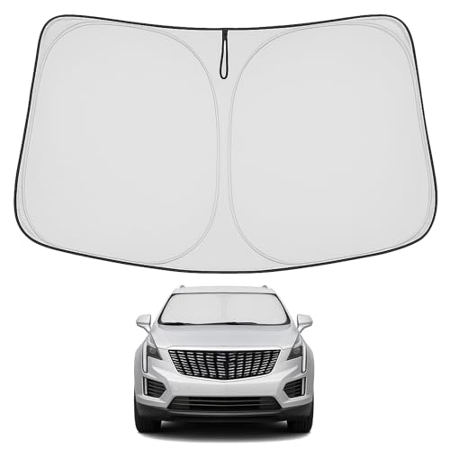 Proadsy 2026 Upgrade Windshield Sun Shade Custom Fit Cadillac XT5 2017-2026 4-Layer Foldable Front...