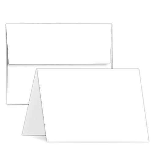 S Superfine Printing 5 X 7 Carte de voeux vierge Heavyweight Sets 50 Cartes et enveloppes