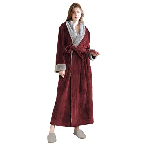 Image of Hellomamma Premium Long Robes for Women-Super Plush Soft Fleece Bathrobes X-Large