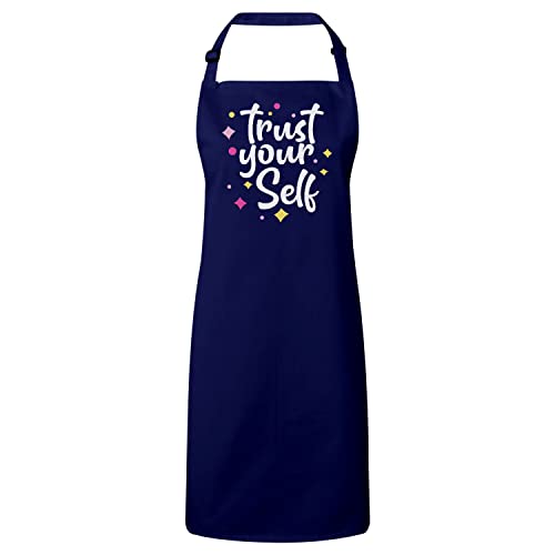 Tablier cuisine navy à message pour vos repas de famille et barbecues