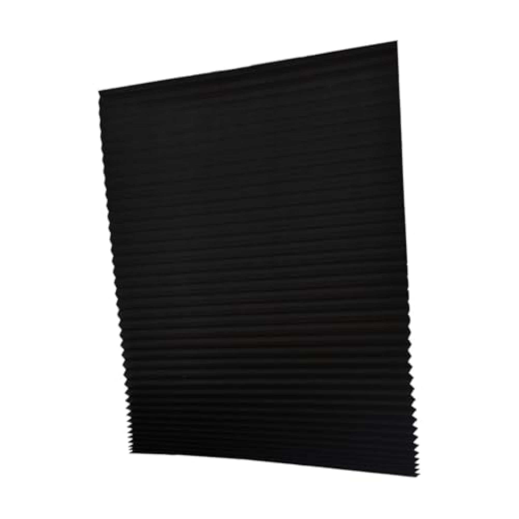 Temporary Window Pleated Shades, No Drill Black XL