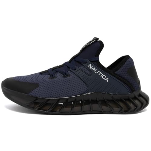 Image of Nautica Men's Casual Fashion Sneakers - Lightweight Lace-Up Athletic Walking Shoes for Gym & Tennis, Comfortable