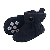 Little Treasure Unisex bebé 10776000 medias tipo pantufla - negro - 12-18 Meses